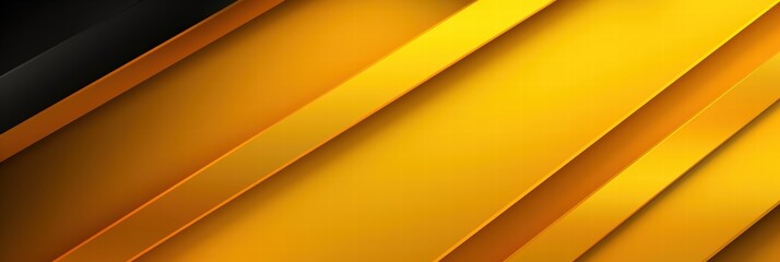 Poster - Abstract Yellow and Black Background with Dynamic Lines for Modern Design, Branding, and Creative Projects