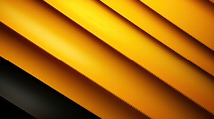 Poster - abstract diagonal lines in vibrant yellow and black colors evoking modern design and artistic expres