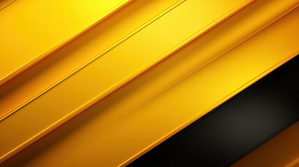 Poster - abstract yellow and black background with dynamic lines featuring a modern design and textured surfa