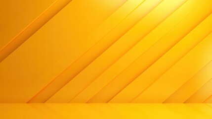 Poster - abstract yellow background with light reflections and geometric lines for creative designs and artis