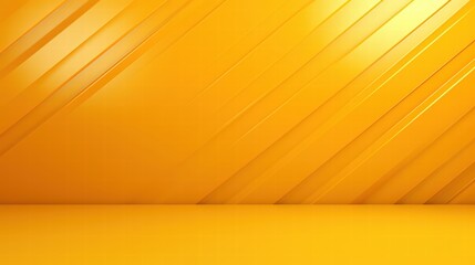Poster - Bright and Vibrant Yellow Background with Abstract Diagonal Lines for Creative Design Projects and Modern Visuals
