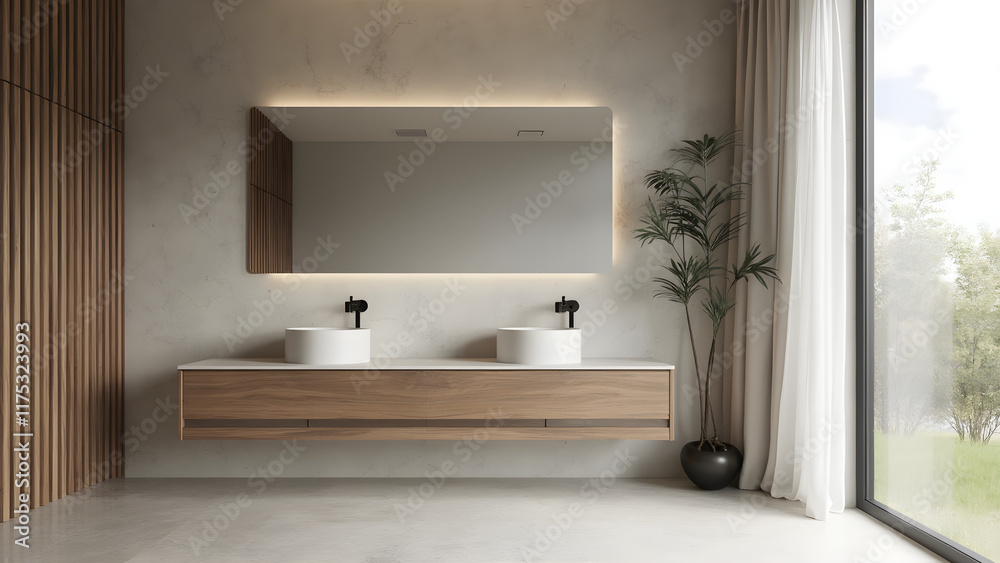 Photo Stock Minimalist bathroom design ideas. Floating vanity styles ...