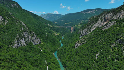 Tara River canyon and mountains