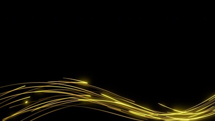 Wall Mural - glowing golden energy light waves background