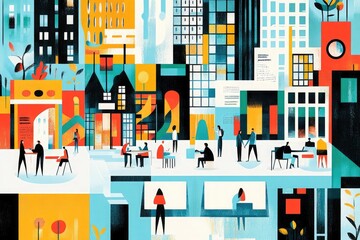 Poster - Multinational group of designers and business professionals focusing on projects in a corporate setting