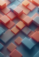 Aufkleber - Multicolored Abstract Background Featuring Geometric Shapes