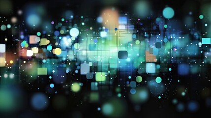 Poster - Exploration of Molecular Structures Through Vibrant Patterns and Colors in a Digital Landscape