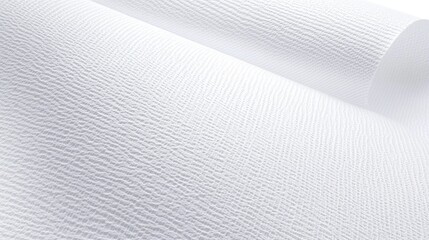 Poster - Subtle Textures of Crisp White Paper Creating a Serene and Airy Atmosphere for Creative Projects