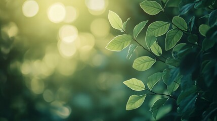 Leafy green tree with a bright sun shining on it. The leaves are green and the sun is shining through the leaves