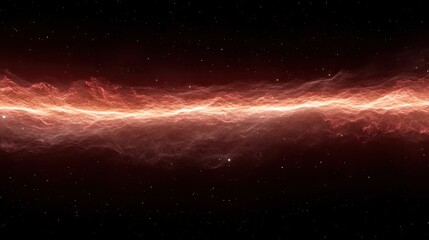 Wall Mural - A vibrant flowing energy streak across a starry expanse. Ideal for sci-fi scenes or abstract backgrounds.