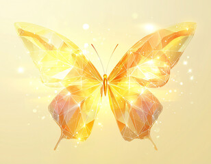 Sticker - Golden Butterfly