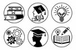 © Jhalak - education icon vector set