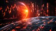 © Wuttichai - Futuristic Digital Globe Showcasing Global Market Trends and Investment Dynamics