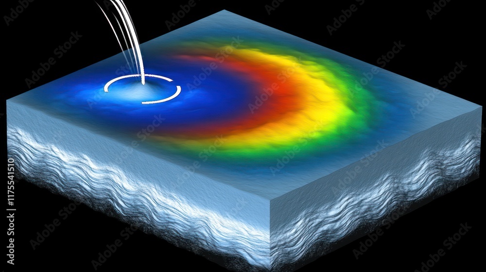 Wave Visualization Types Visualization of wave patterns and fluid dynamics in a simulated ...