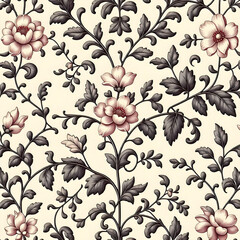 seamless pattern with flowers