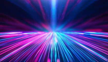 Aufkleber - Abstract background with neon lines. Futuristic, hi-tech design.