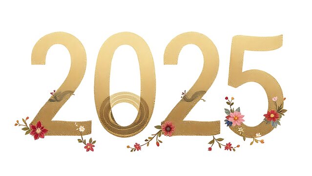 2025 luxury Chinese snake new year background with copy space for text, cinese style in gold and red colors, numbers 2025  background, Chinese New Year concept.
