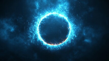 Wall Mural - Mysterious Blue Energy Portal
