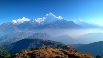 Poster - Majestic Himalayan Mountain Range