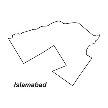Map of Islamabad, Pakistan
