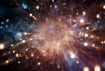 Wall Mural - energy constellation bursts radiant arena abstract ethereal forming celestial g