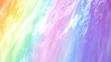 Wall Mural - Pastel rainbow cloud texture background.