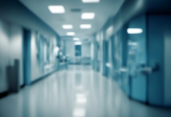Poster - space.png blue text copy medical hospital blurred background space