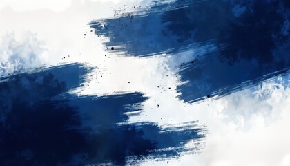 Poster - Abstract navy blue and white background with grunge brush strokes. Artistic and dynamic design. Suitable for various applications. Suitable for posters invitations cards website backgrounds and more.
