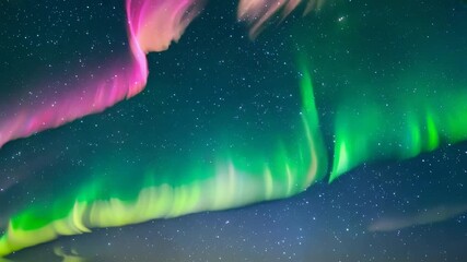Wall Mural - a magical aurora borealis that dances to the rhythm of an unseen celestial orchestra