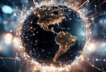 Poster - element network digital earth security data technology f.png connection network cyber concept