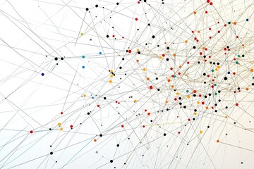 Poster - Abstract network connection visualization
