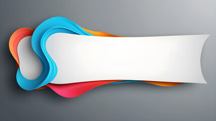 Fototapete - abstract web banner design template. Banner - Design Element