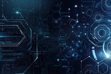 Fototapete - Abstract digital technology background