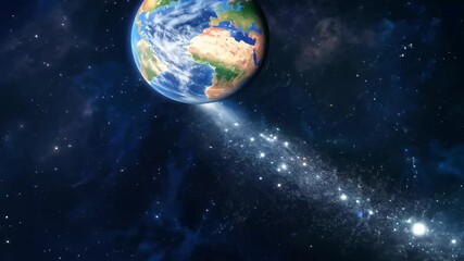 Wall Mural - a celestial dance of planets and stars forming intricate patterns and stories in the cosmos