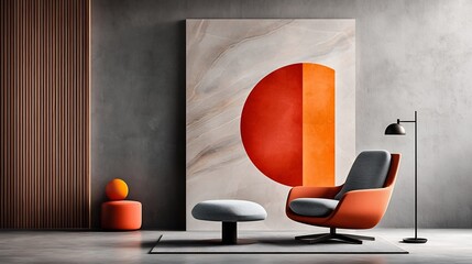 Poster - Mesmerizing abstract marble sculpture with intricate natural patterns and veining showcasing a captivating neoclassical inspired design in a serene and elegant indoor setting