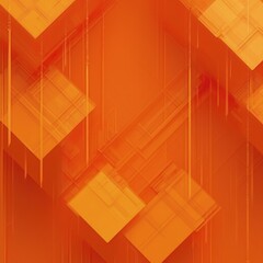 Poster - Abstract Art Background with Orange and Yellow Rectangles