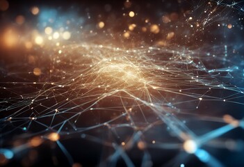 Poster - particle network connection abstract cyberspace background.png
