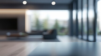 Poster - Blurred background of modern office interior, empty open space for design