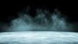 © BrilliantPixels - Misty Ground Teal Smoke, Concrete Texture, Dark Background, Abstract Composition. Smoke, Background