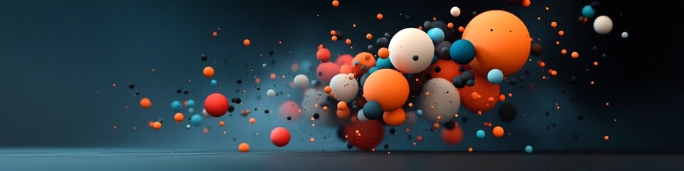 Poster - Vibrant 3D depicting the dynamic frequency distribution of social interactions within a community  A futuristic data driven representation of the complexity and flow of interconnected relationships
