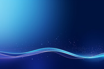 Wall Mural - blue wave motion design wallpaper,generated by ai