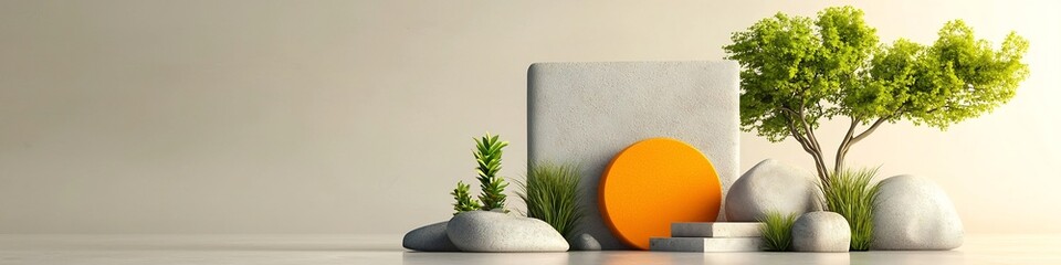 Poster - a 3d rendered representation showcasing the frequency and diversity of architectural materials used 