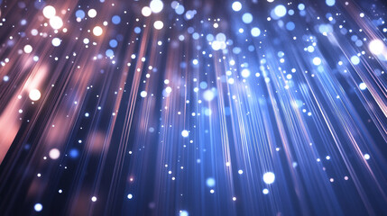 Poster - abstract representation of cyberspace matrix featuring falling digital lines resembling binary code 