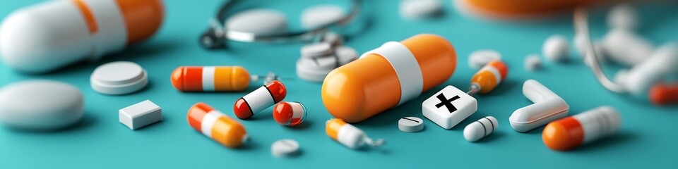 Poster - A detailed 3D rendered infographic displaying the comparative frequencies of different types of accidents and risks commonly encountered in a healthcare setting