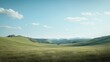 © Exclusive stock - A wide-angle shot of Canberra’s scenic nature reserve featuring expansive grassy fields, rolling hills, and a bright blue sky dotted with fluffy white clouds, capturing natural beauty and tranquility.