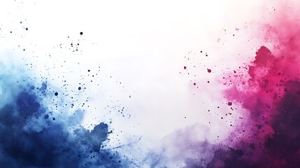 Poster - Elegant Ink Watercolor Blend Featuring Open Space for Text