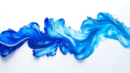 Poster - Abstract Ink Watercolor Scene with Clear Room for Text