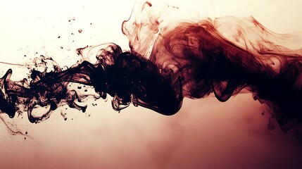 Poster - Unique Ink Paint Fusion Design with Room for Text