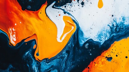 Poster - A smooth, flowing abstract watercolor gradients with a large, clear area for text