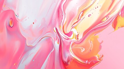 Poster - A smooth, flowing abstract ink blots with a large, clear area for text